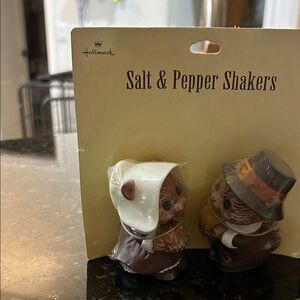 Hallmark Pilgrim Cat Salt & Pepper Shakers
